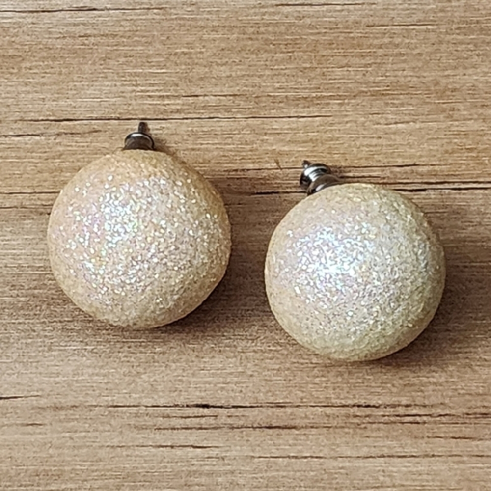 💎 Vintage Rose Gold Sparkle Bead Earrings  💎